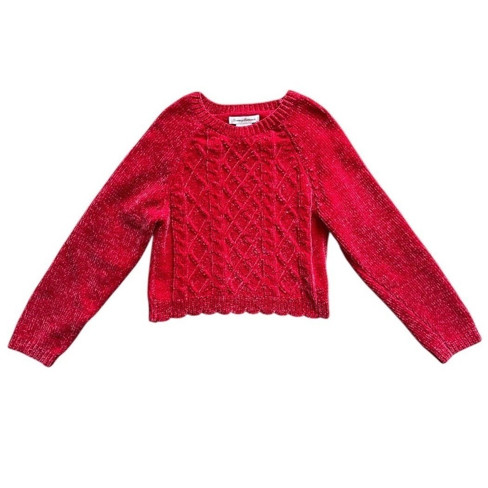 Tommy Bahama Kids Red Pullover Sweater Size M(7/8)